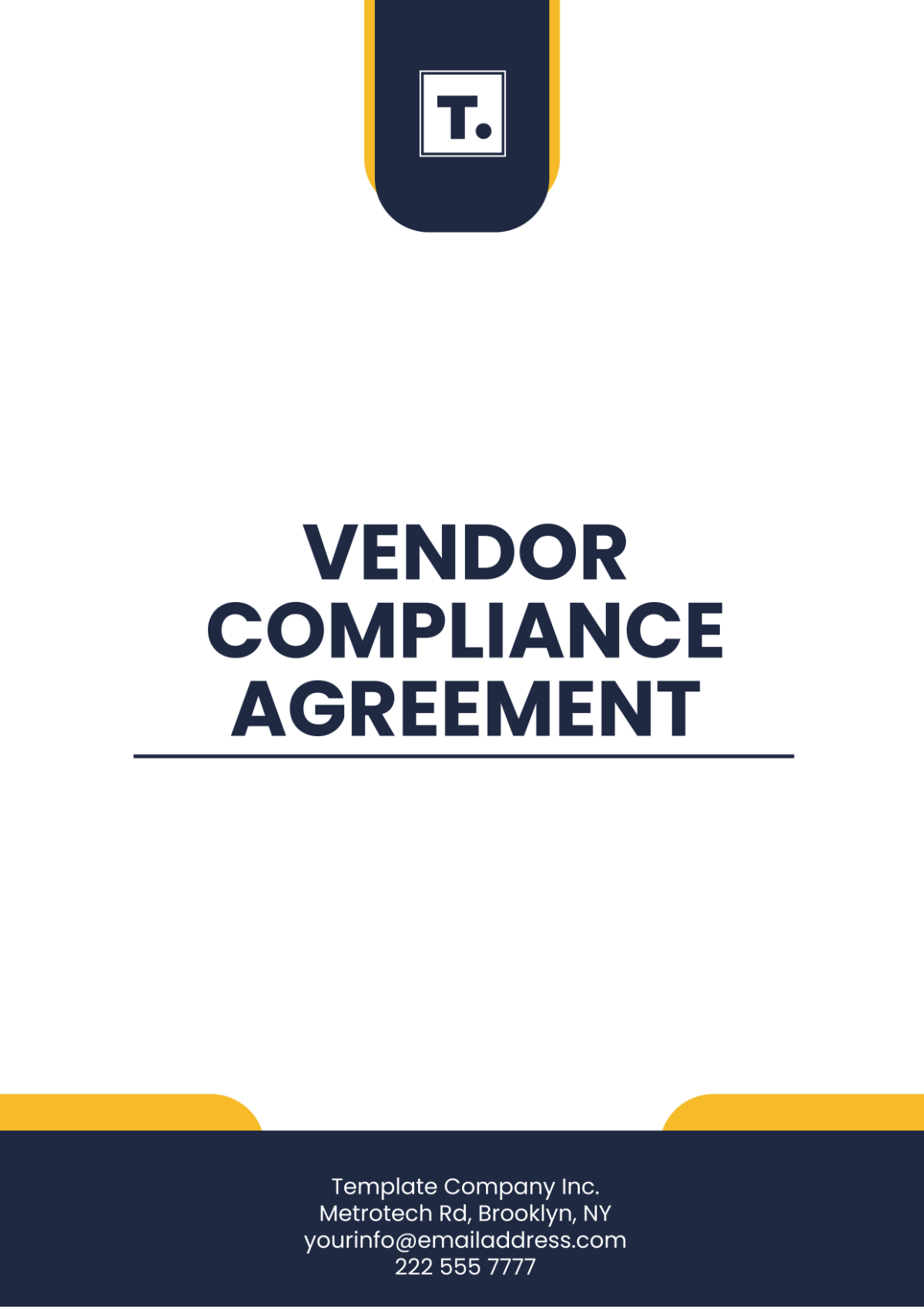 Vendor Compliance Agreement Template