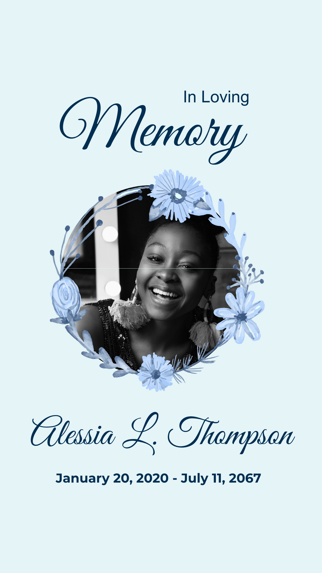 Obituary sympathy message Template