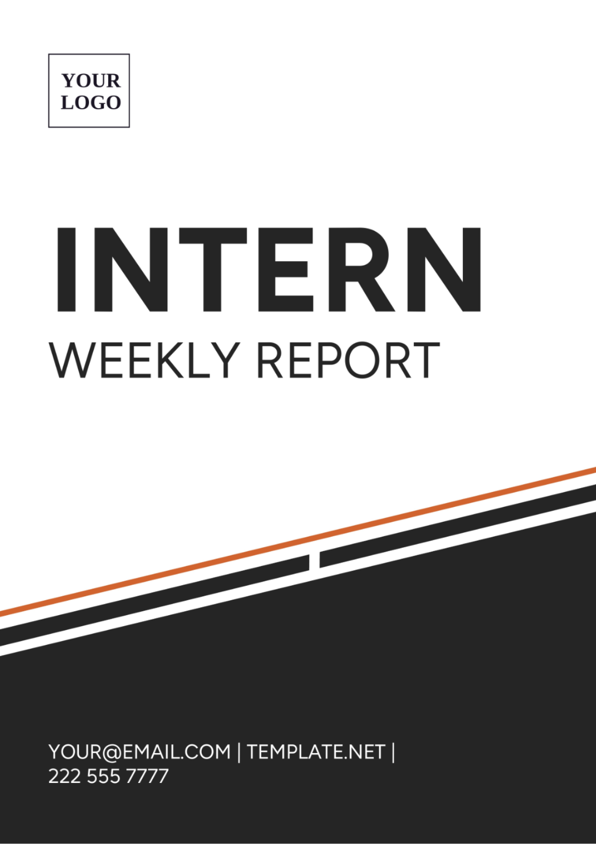 Intern Weekly Report Template