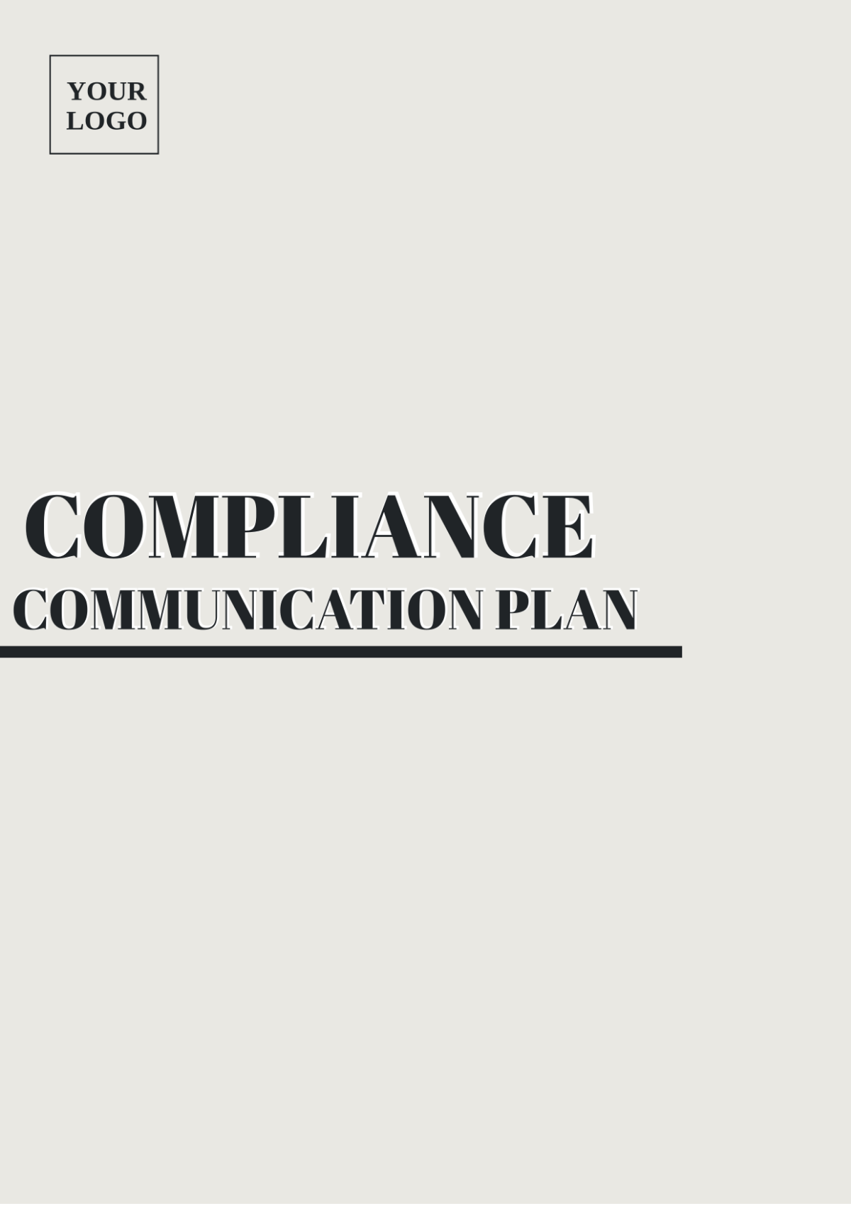 Compliance Communication Plan Template