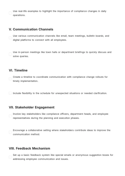 Free Compliance Communication Plan Template to Edit Online
