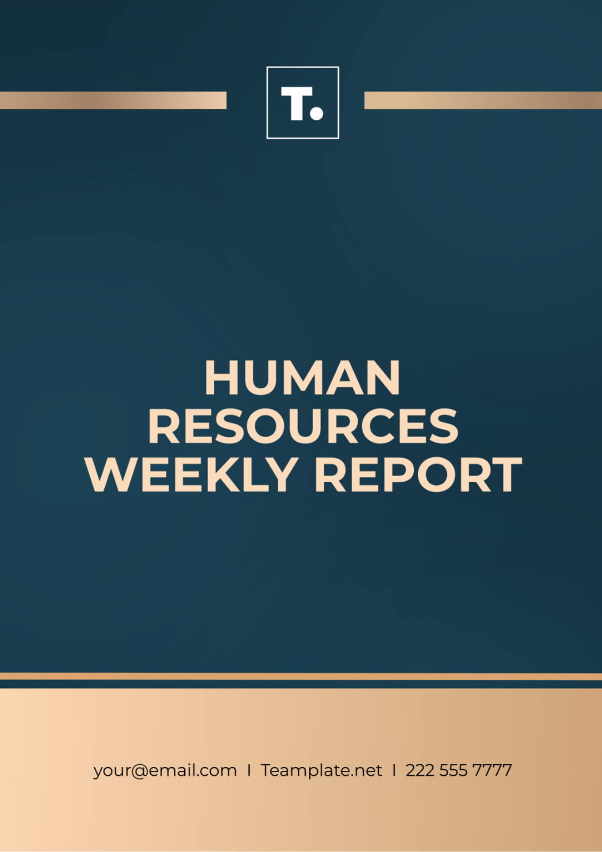 Human Resources Weekly Report Template