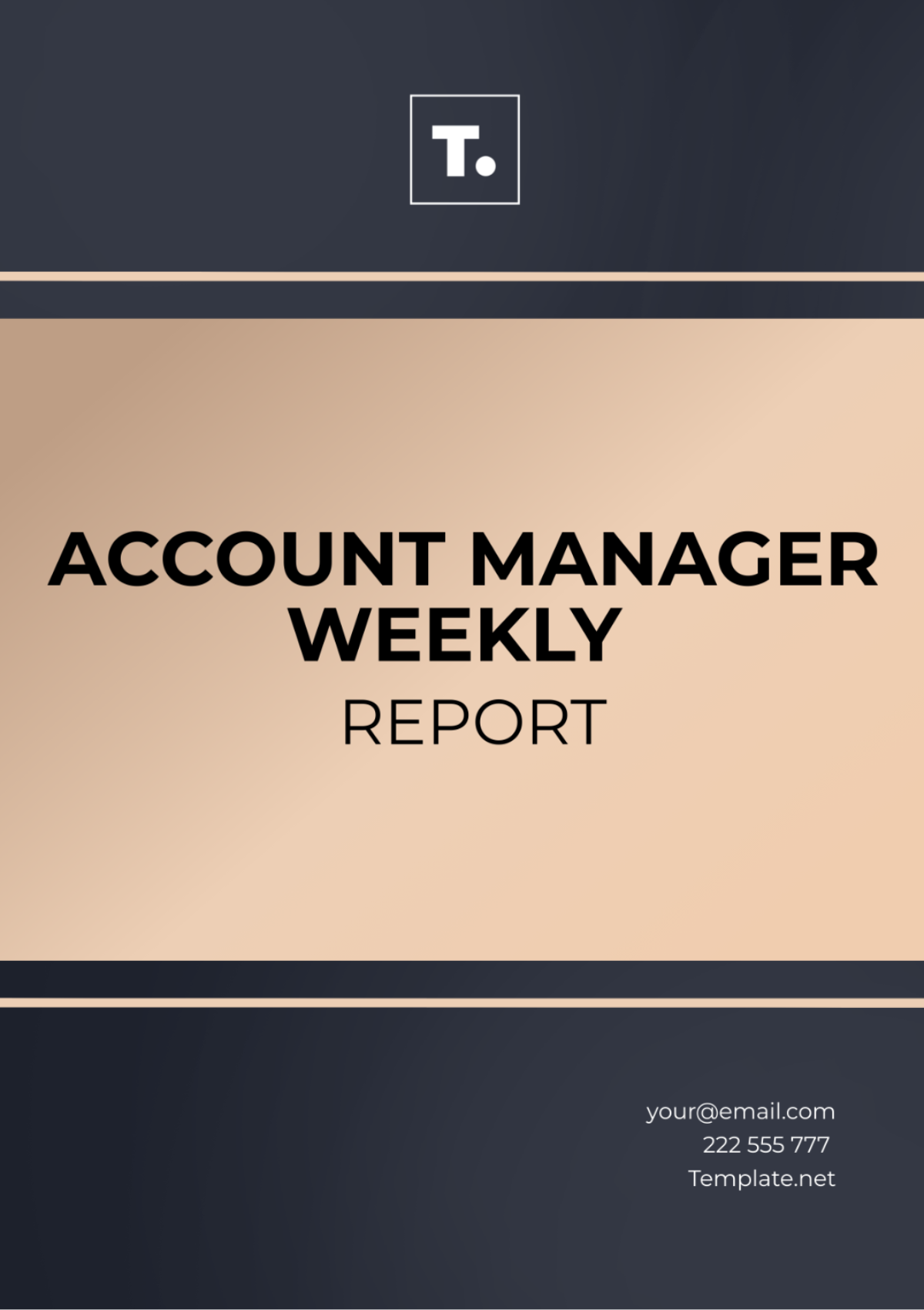 Account Manager Weekly Report Template