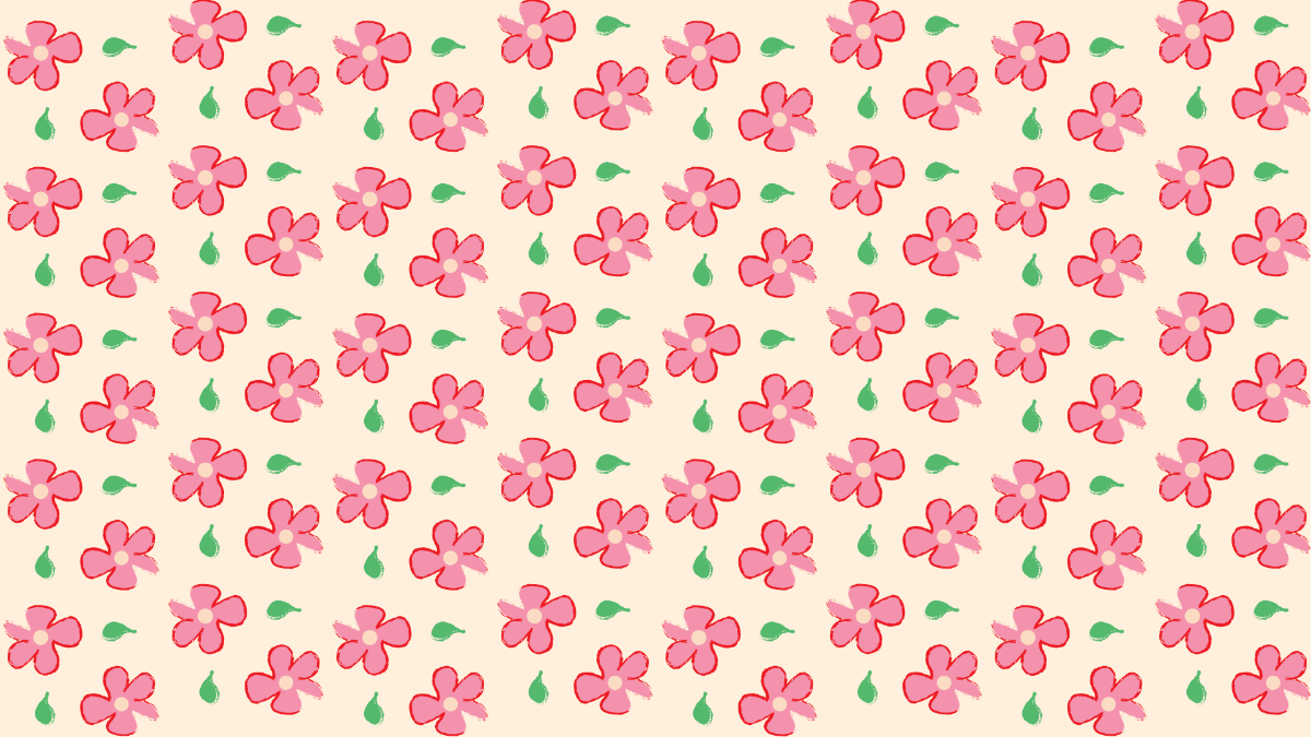  Floral Doodle Pattern 