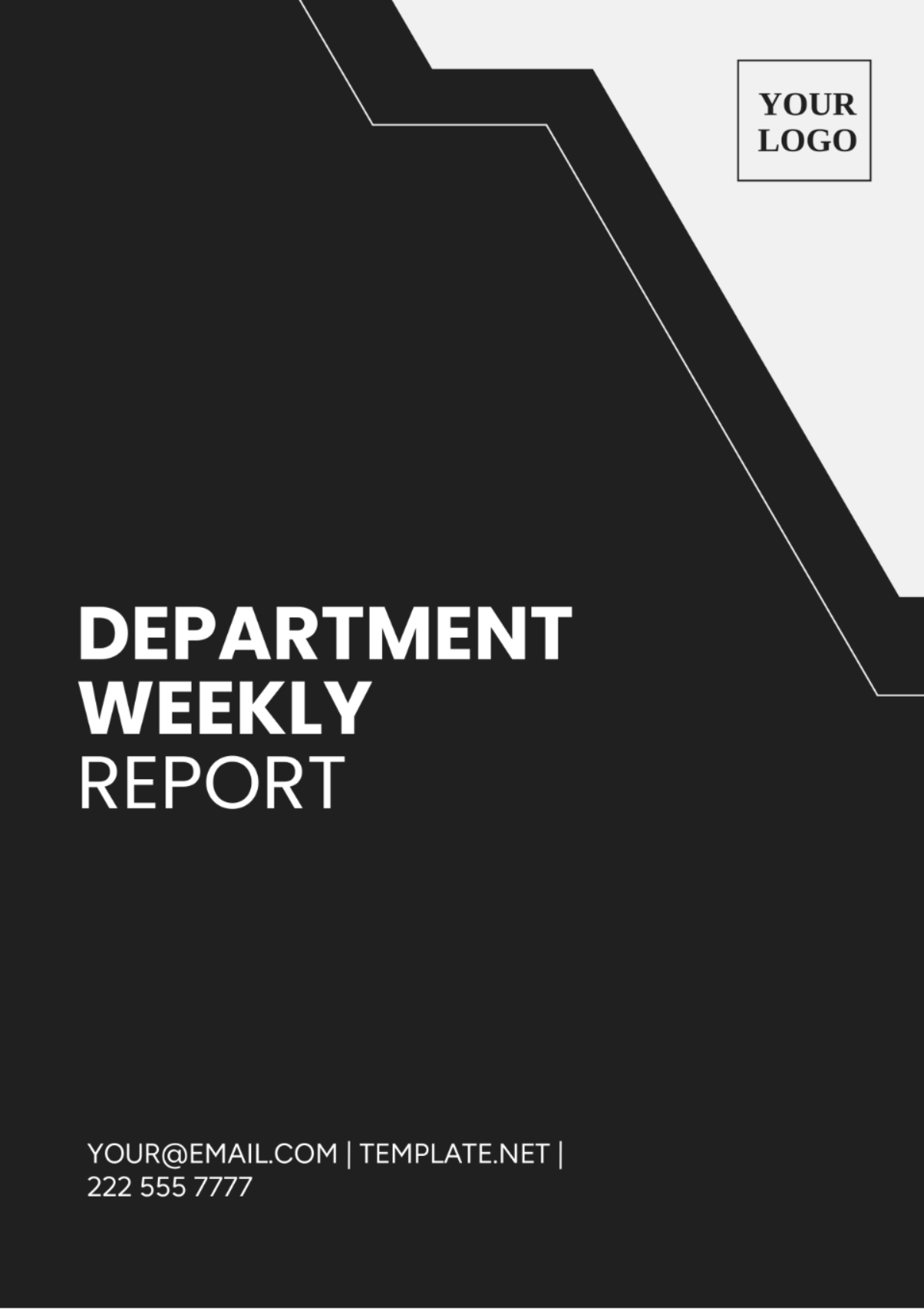 Department Weekly Report Template