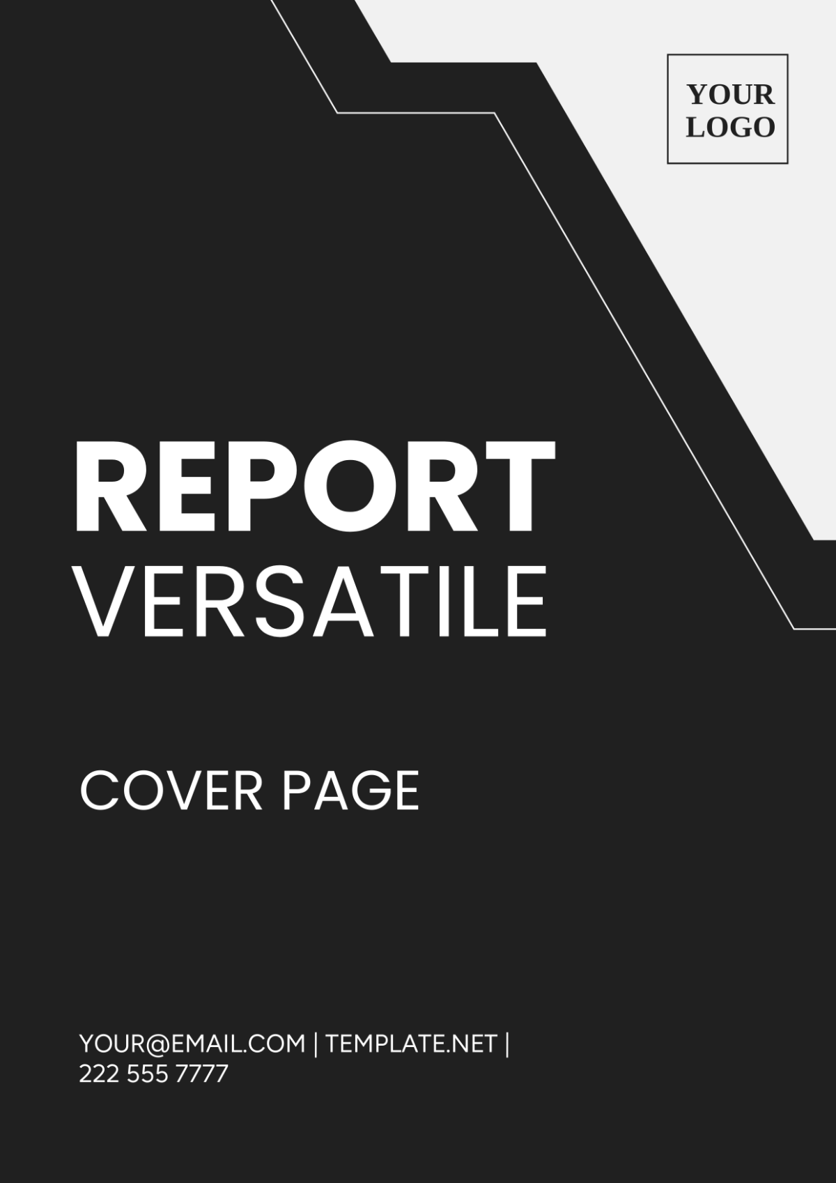 Report Versatile Cover Page Template