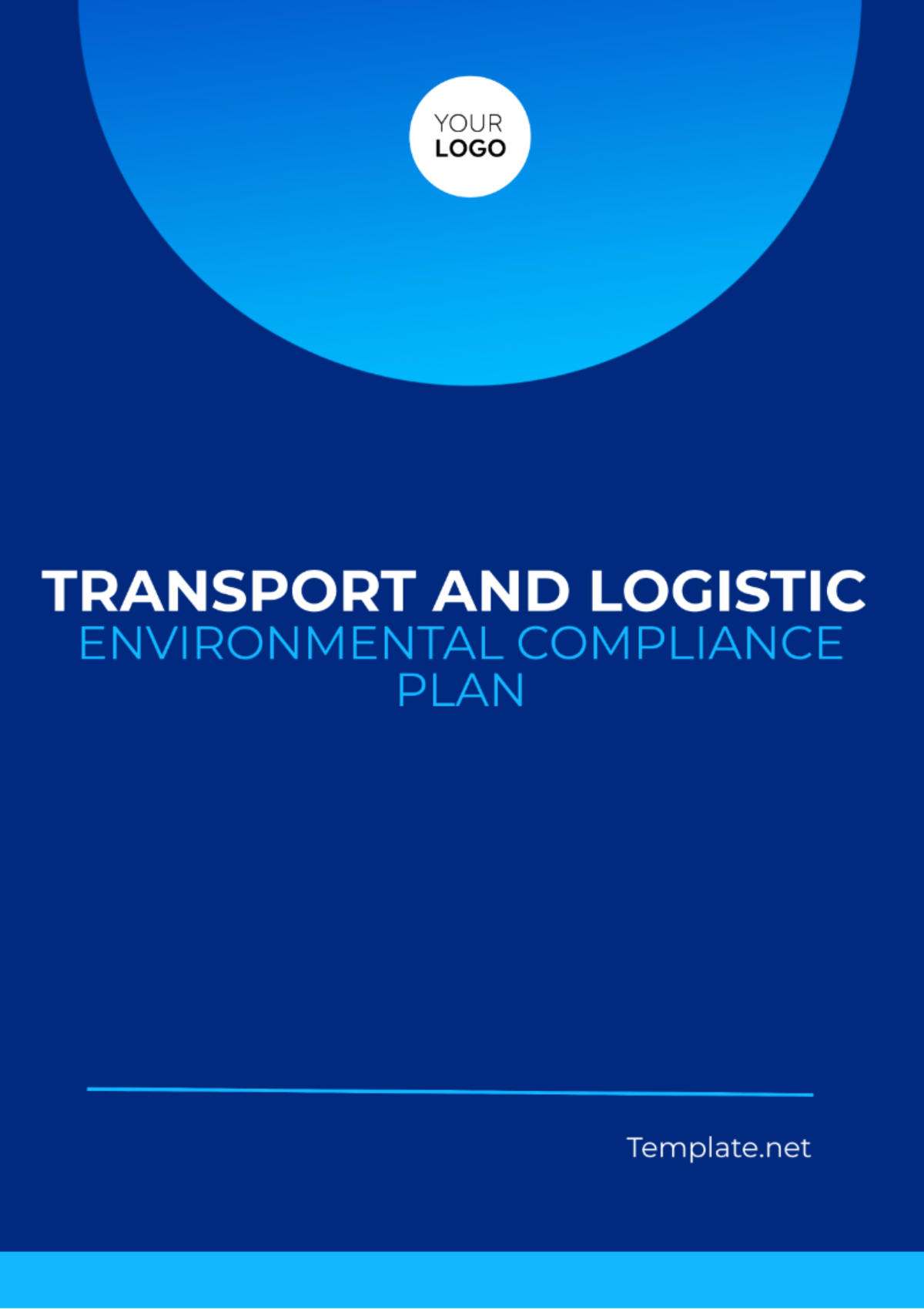 Free Transport And Logistics Environmental Compliance Plan Template
