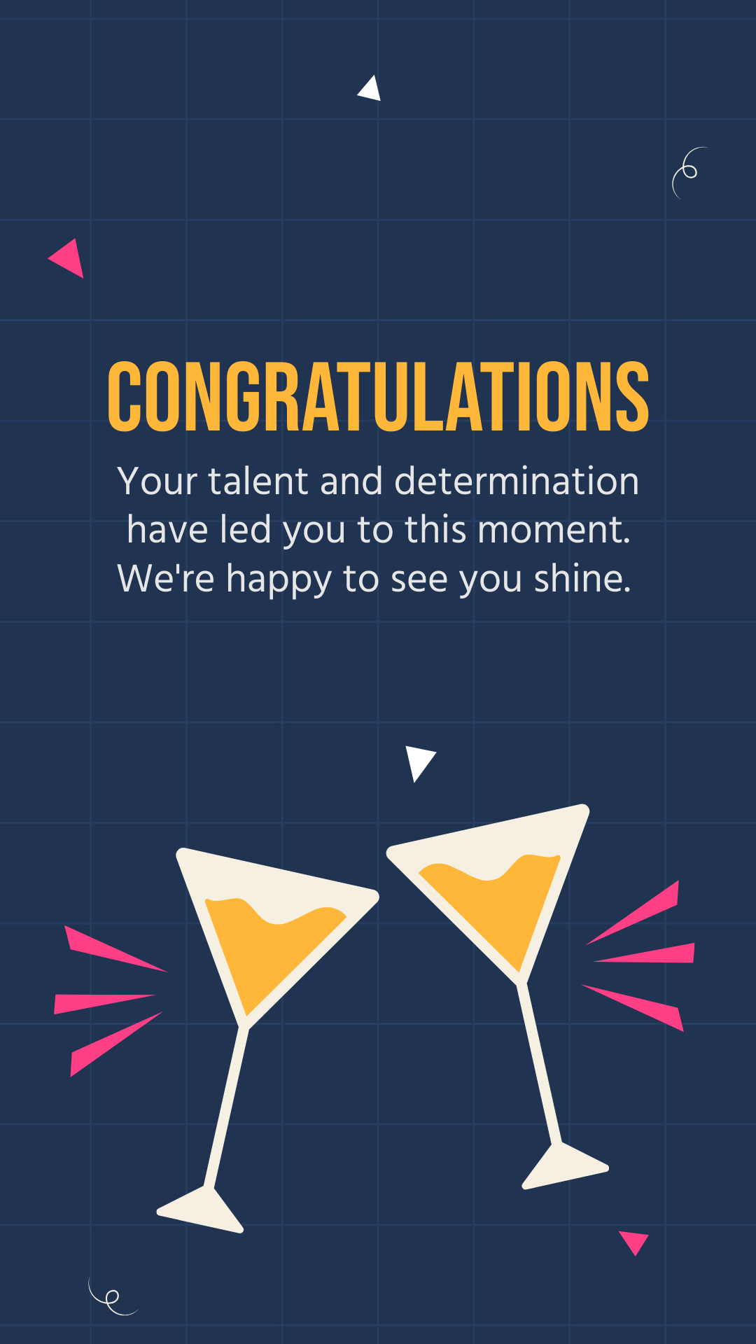 Free Congratulations Greeting Poster Template