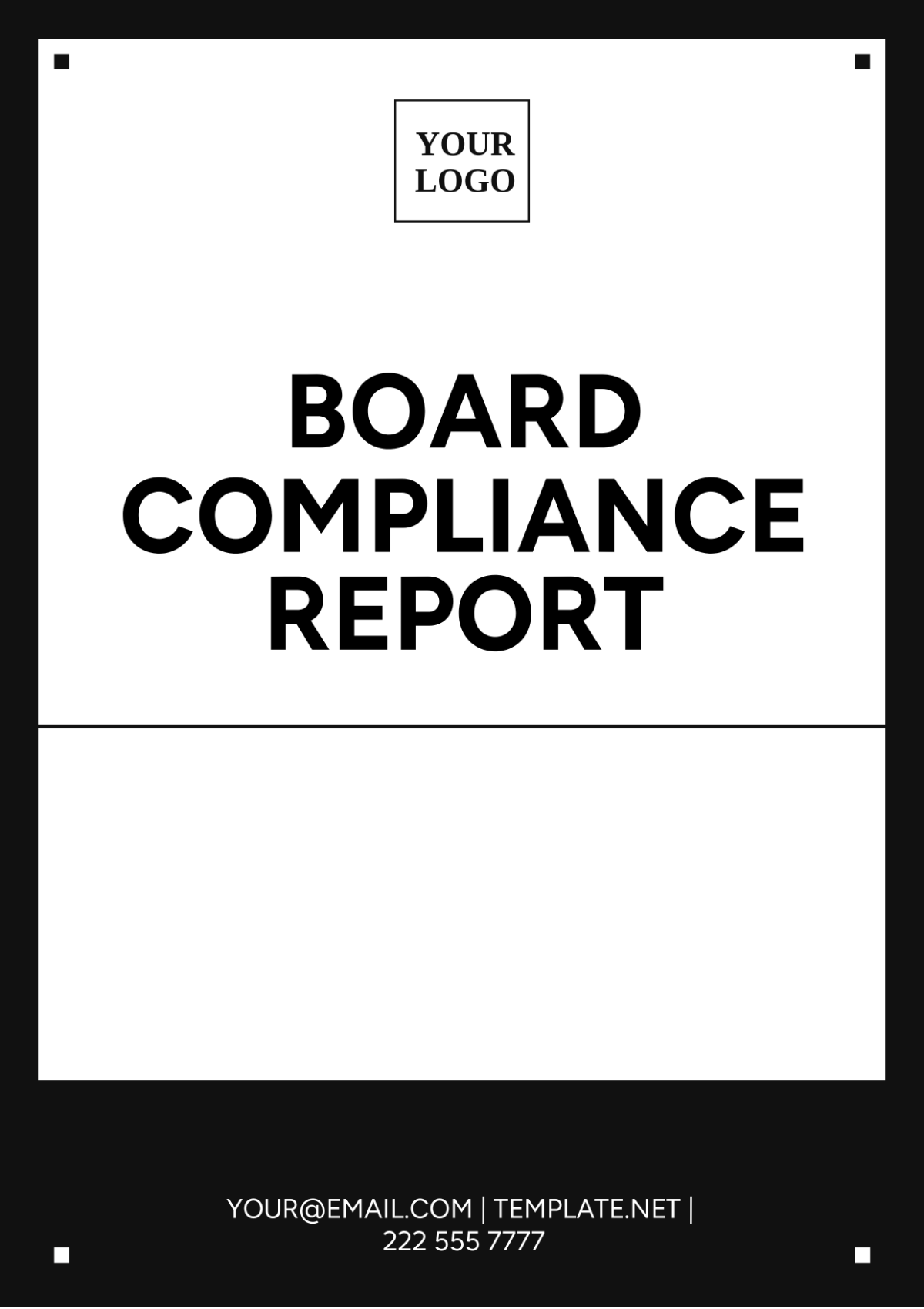 Free Board Compliance Report Template