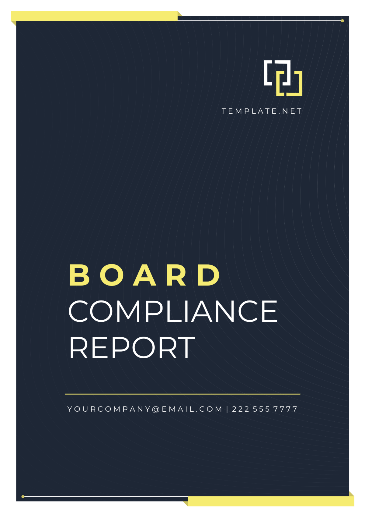 Board Compliance Report Template - Edit Online & Download