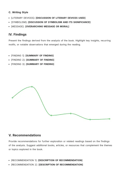 Free One Page Book Report Template to Edit Online