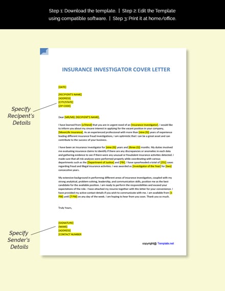 example of cover letter to insurance