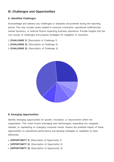 Free Operations Manager Report Template to Edit Online