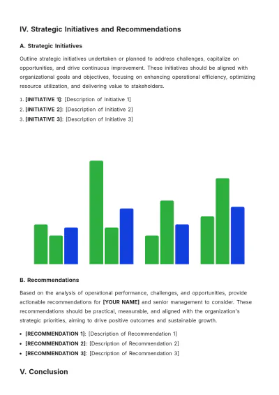 Free Operations Manager Report Template to Edit Online