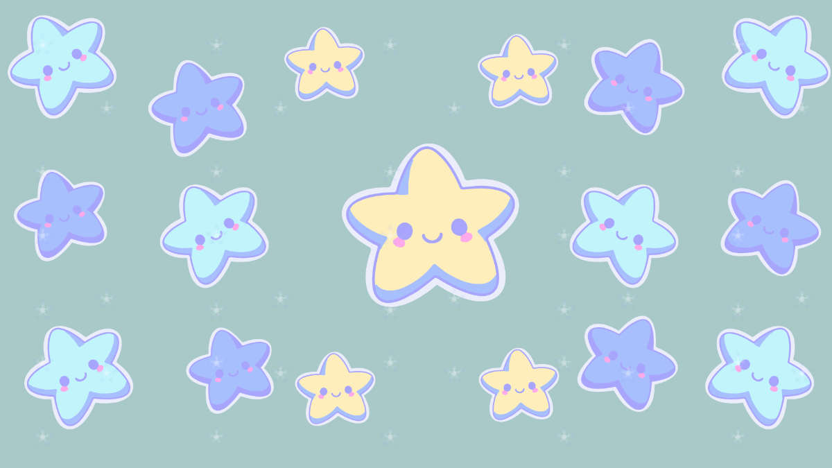 Free Cute Stars Pattern 