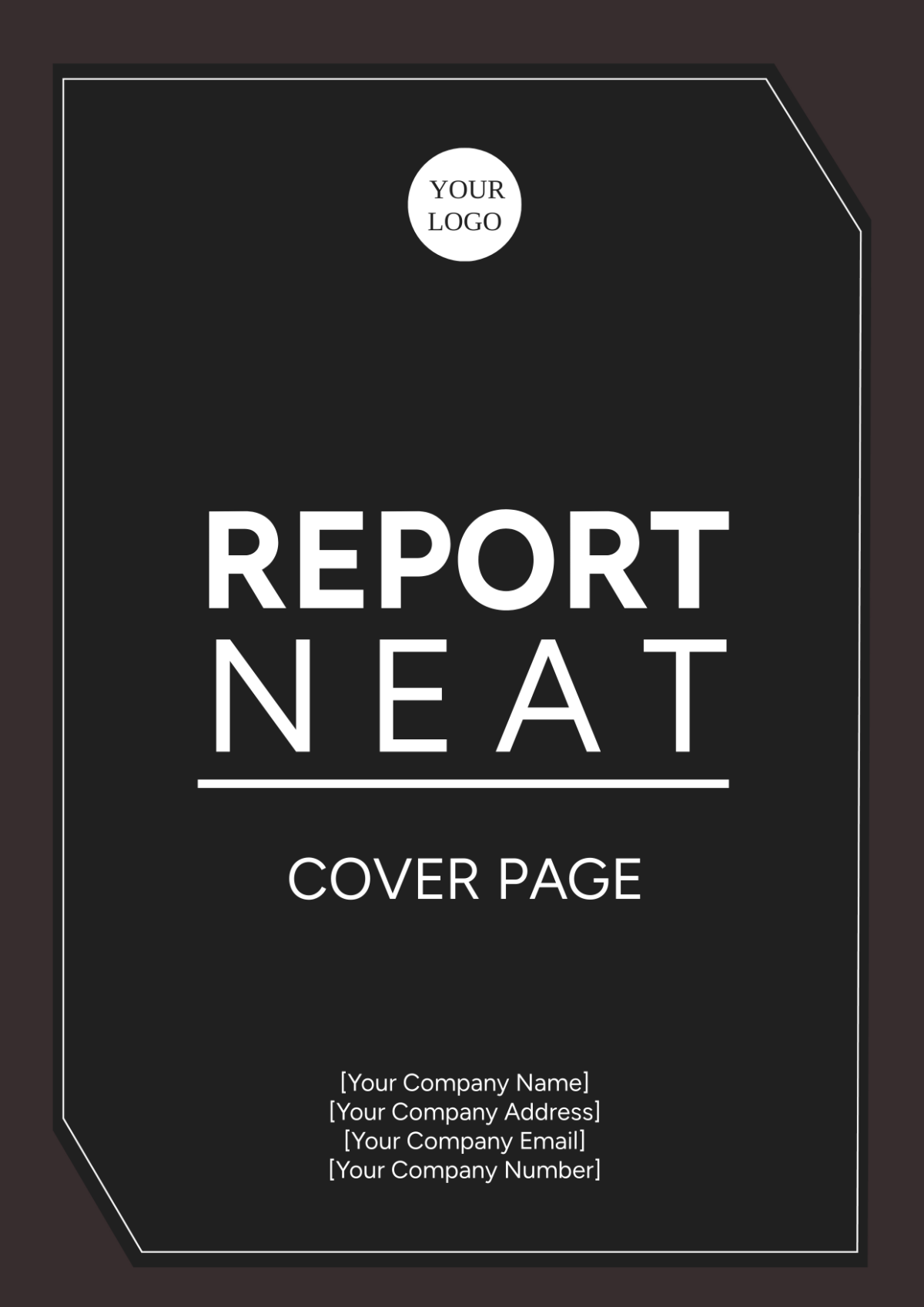 Report Neat Cover Page