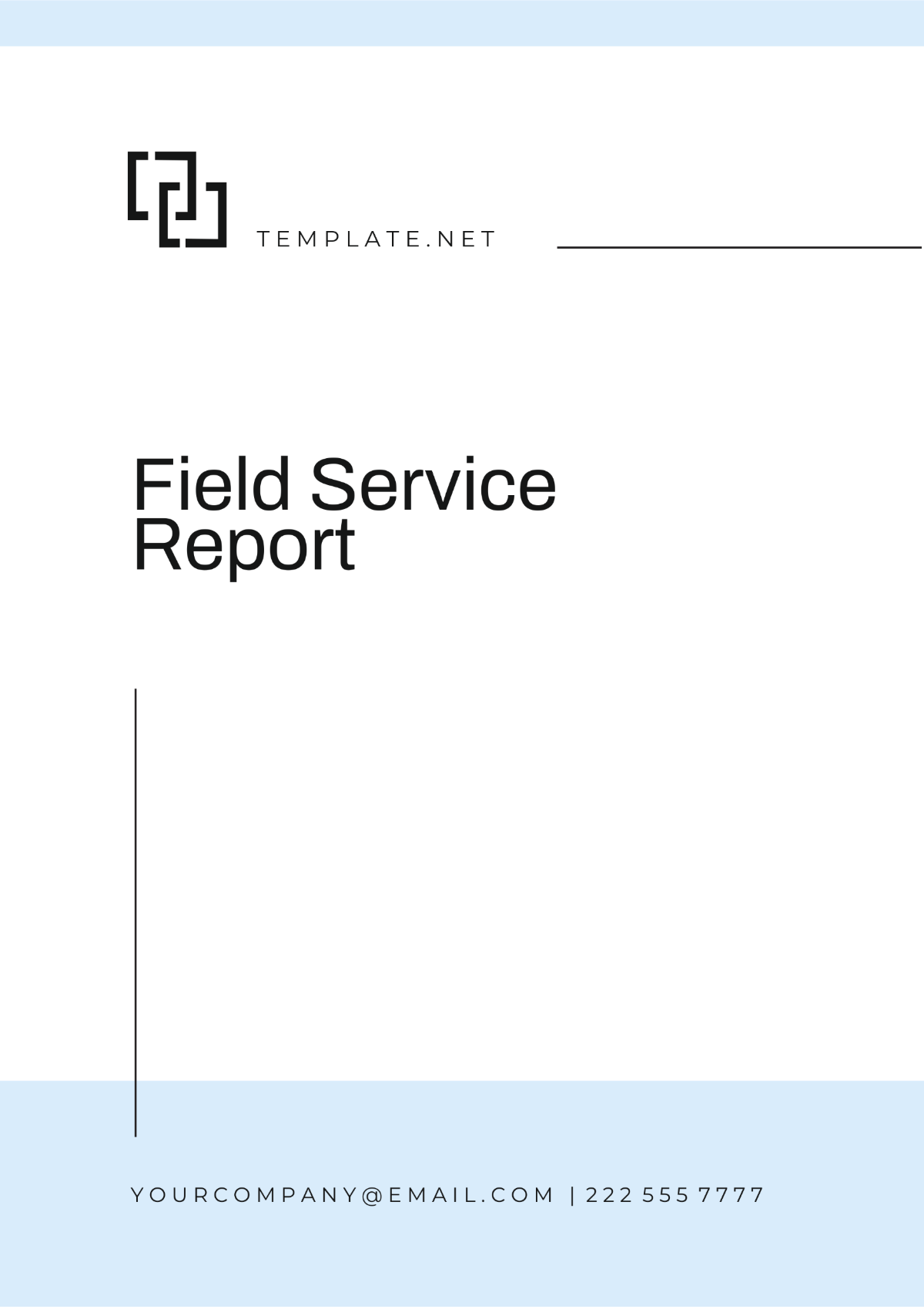 Free Field Service Report Template