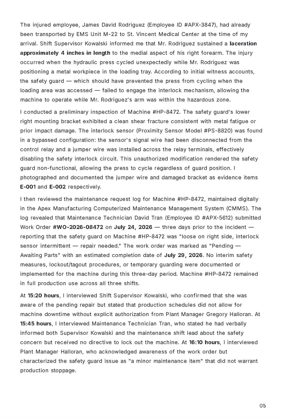 Free Police Report Template to Edit Online