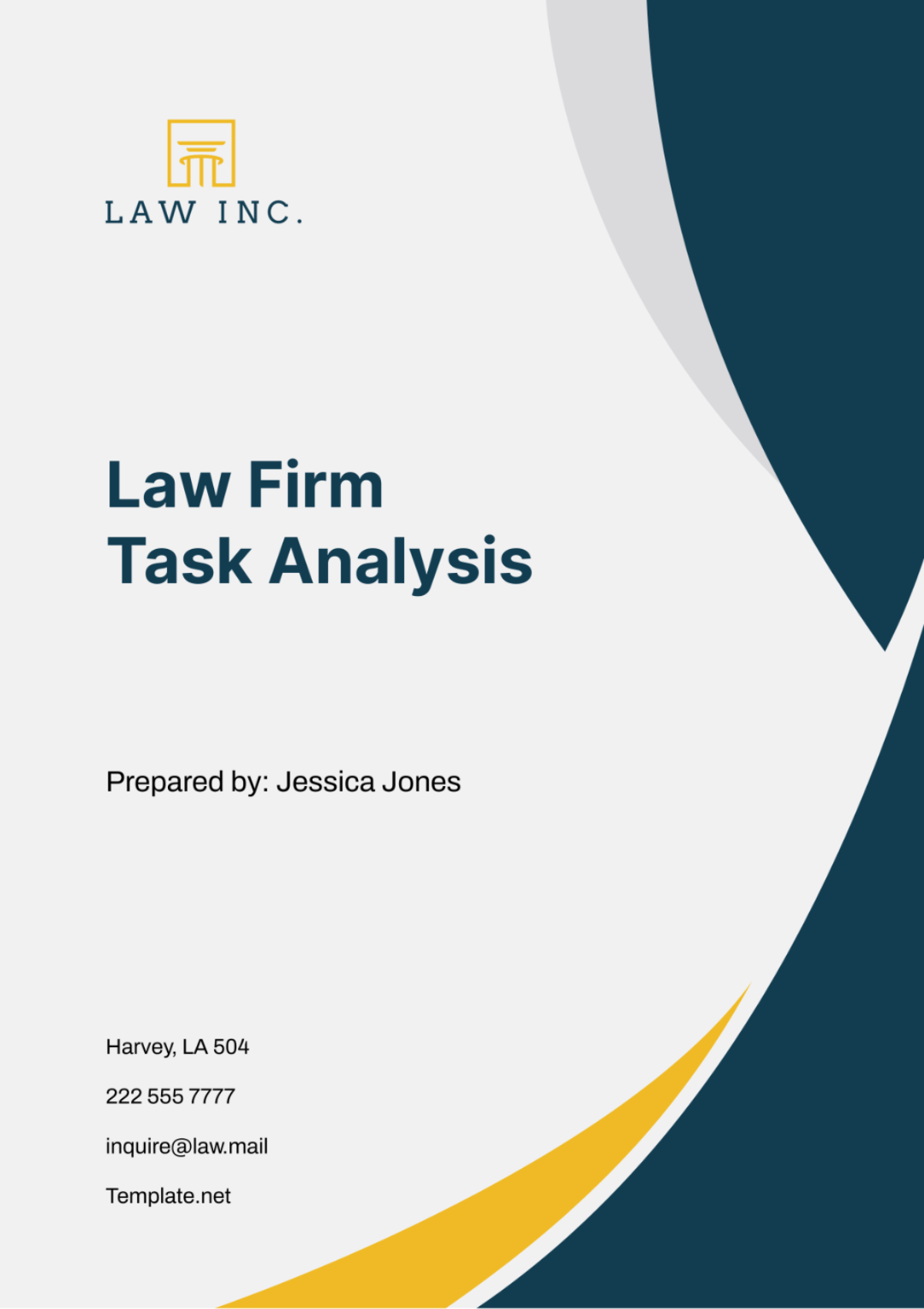 Law Firm Task Analysis Template - Edit Online & Download