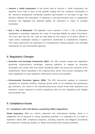 Free Law Firm Briefing Note Template to Edit Online