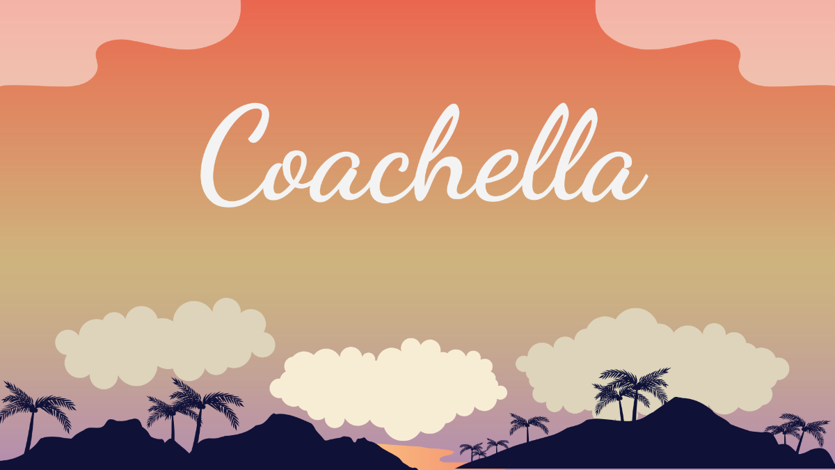 Coachella Flyer Background