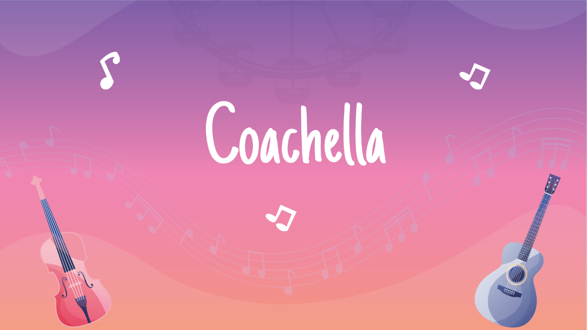 Coachella Music Festival Background Template