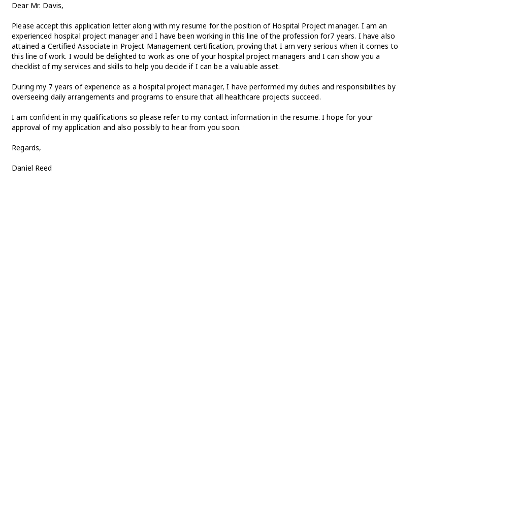 Hospital Project Manager Cover Letter Template.jpe