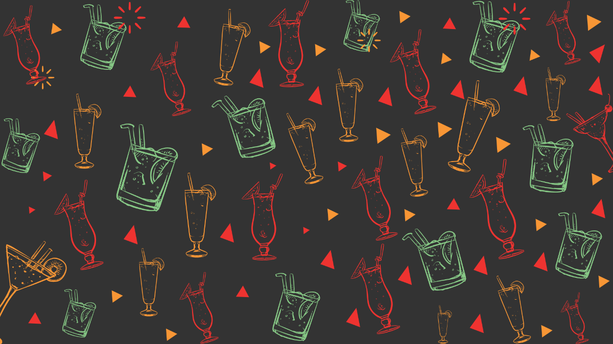 Cocktail Doodle Pattern
