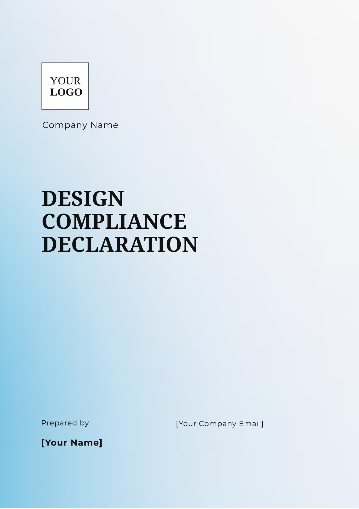 Design Compliance Declaration Template