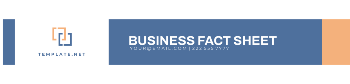 Business Fact Sheet Header