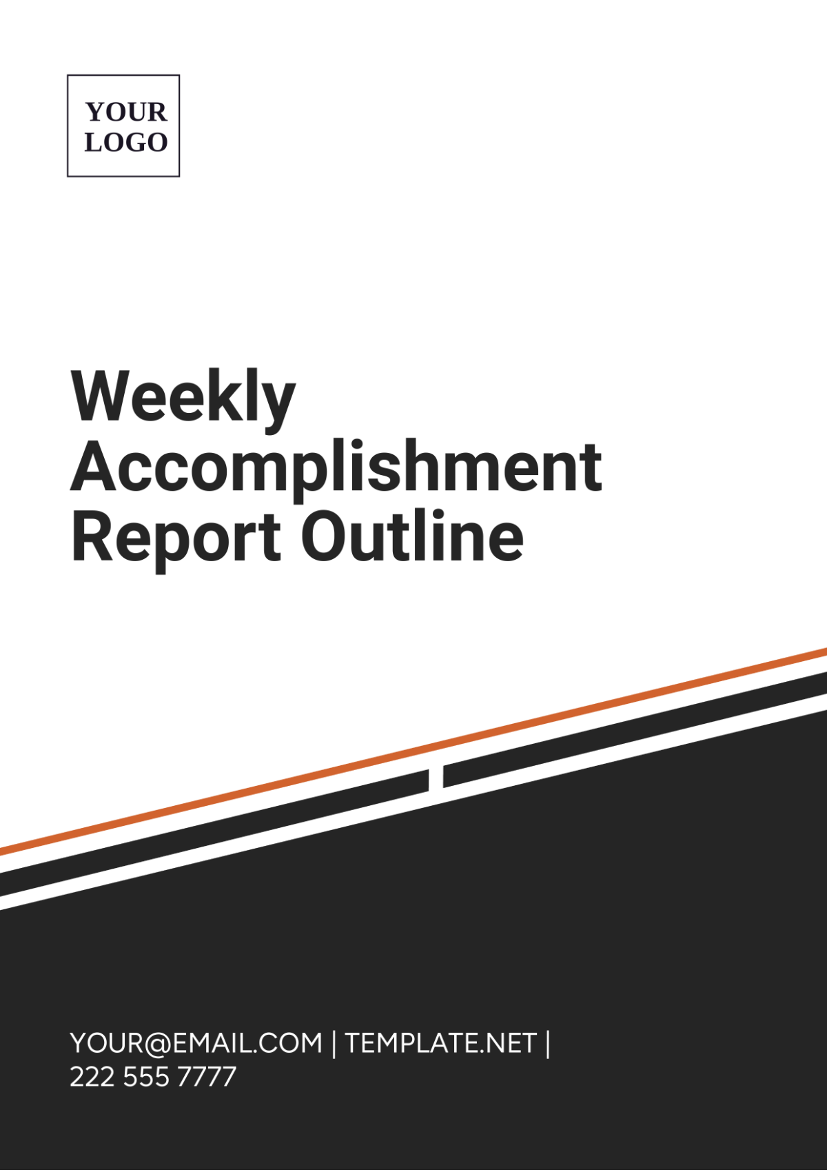 Weekly Accomplishment Report Outline Template - Edit Online & Download