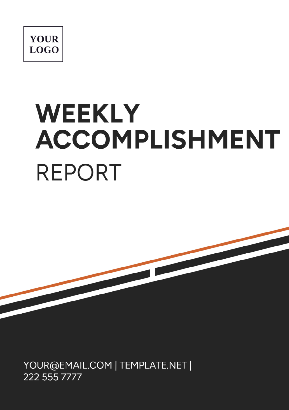 Weekly Accomplishment Report Template