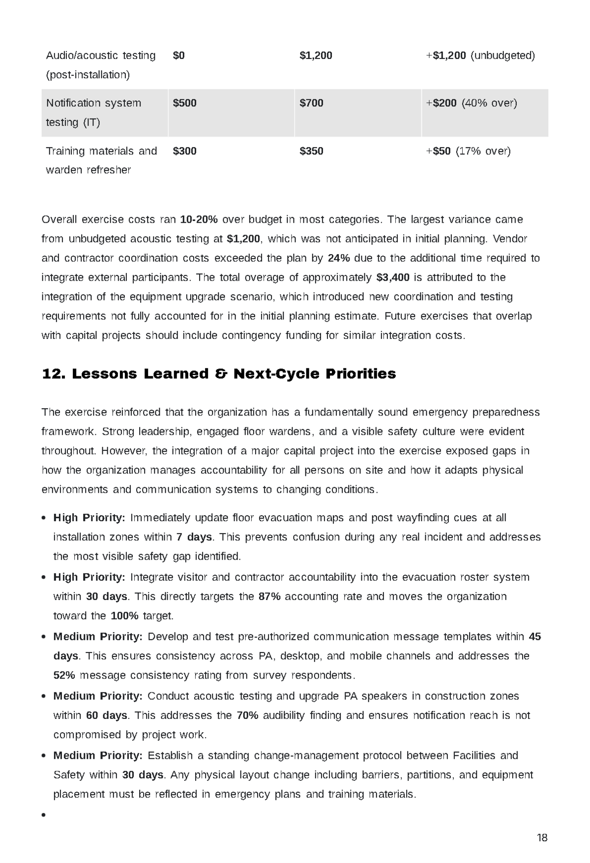 Free After Action Report Template to Edit Online