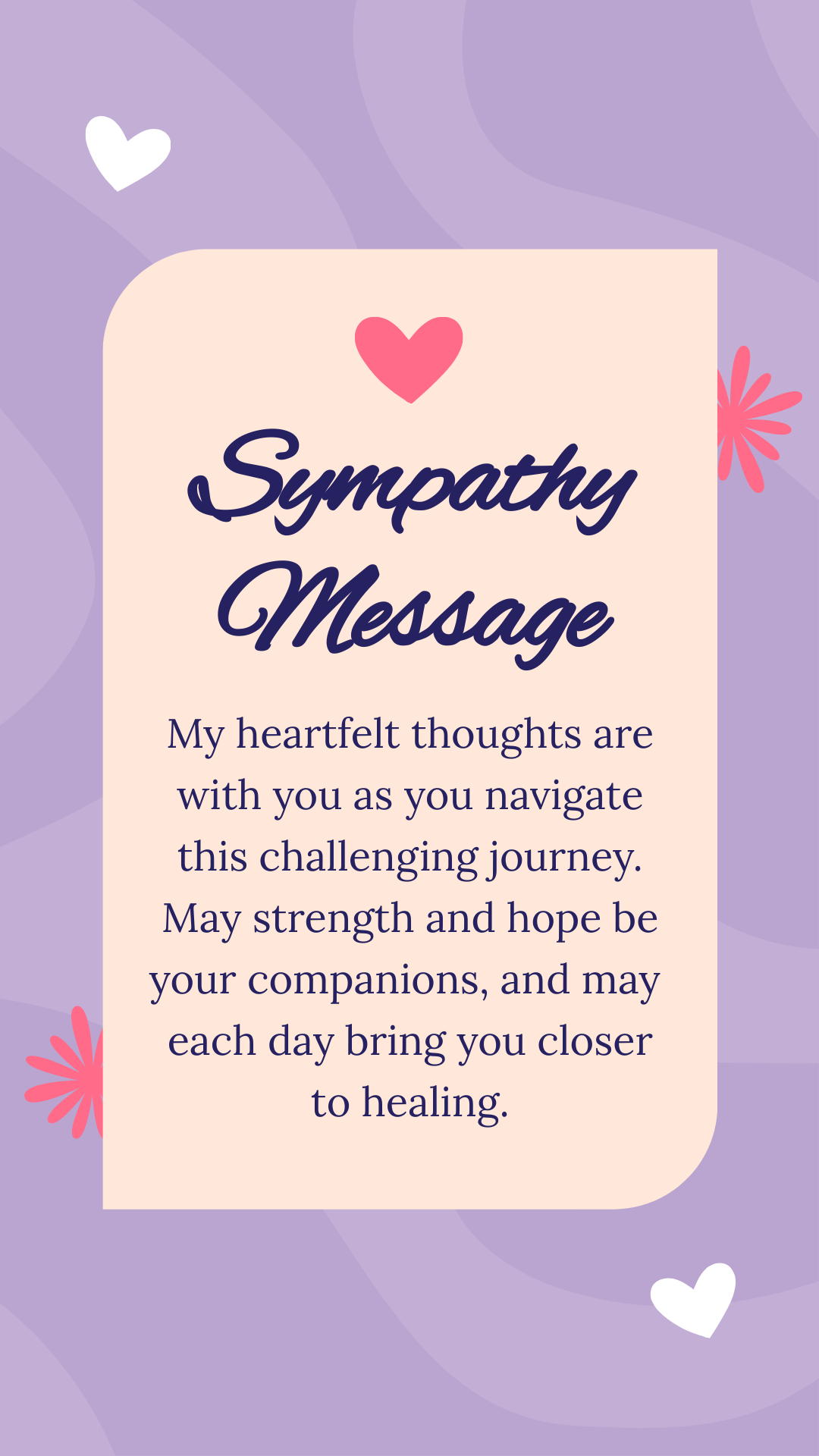 Sympathy Message for Cancer Patient