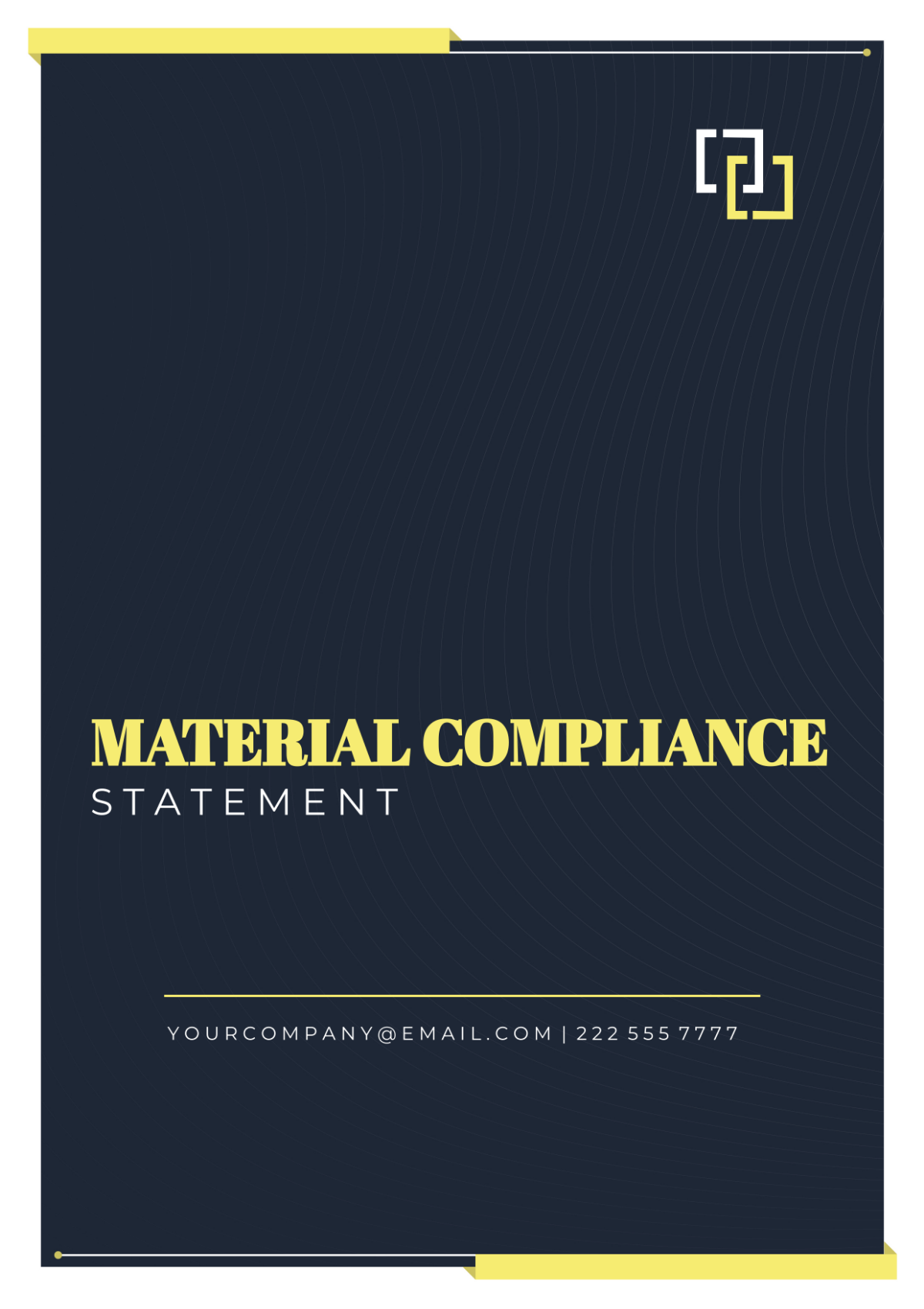 Material Compliance Statement Template