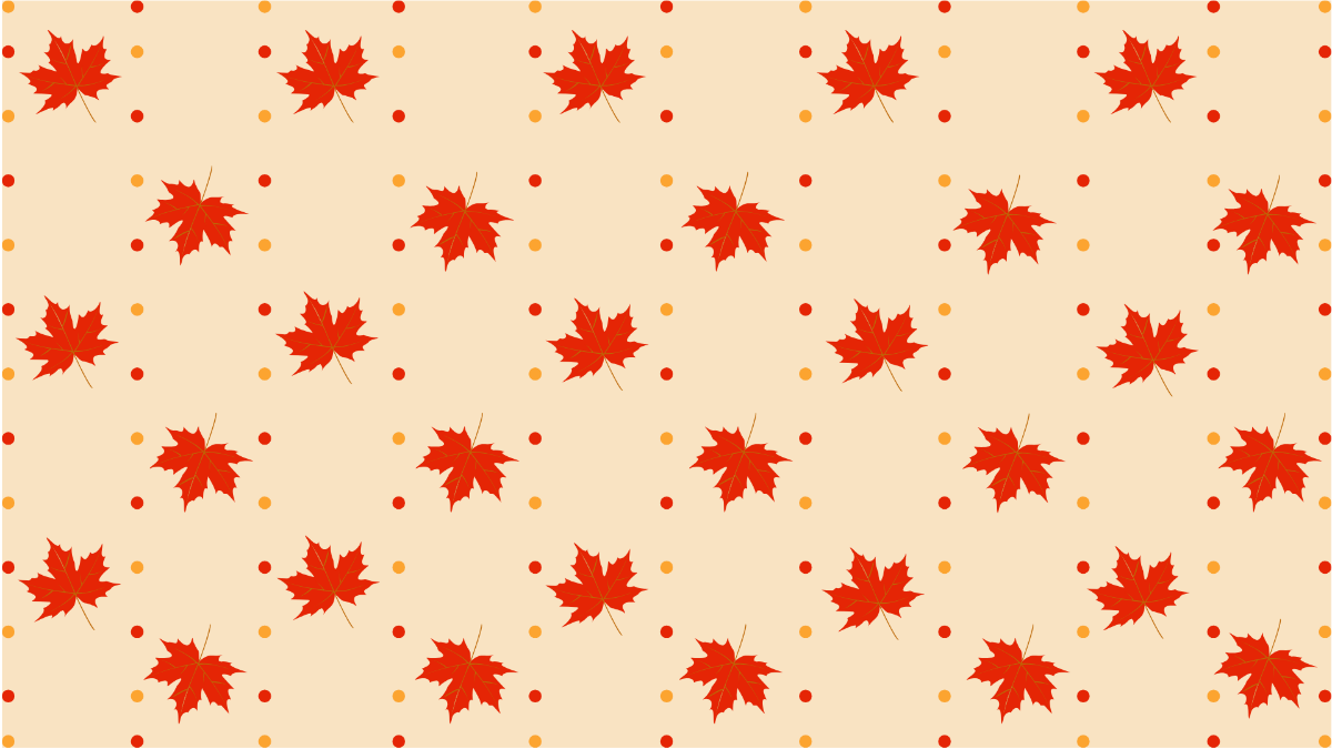 Free Red Leaves Pattern