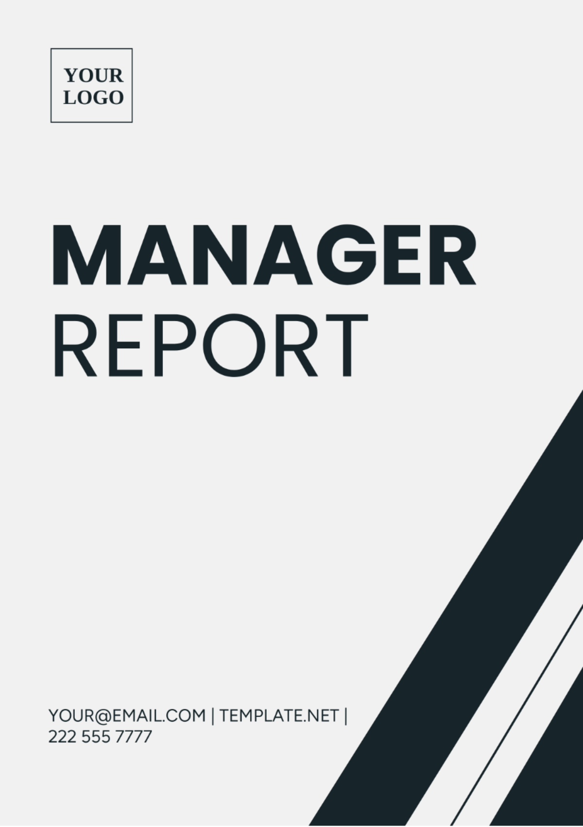 Manager Report Template