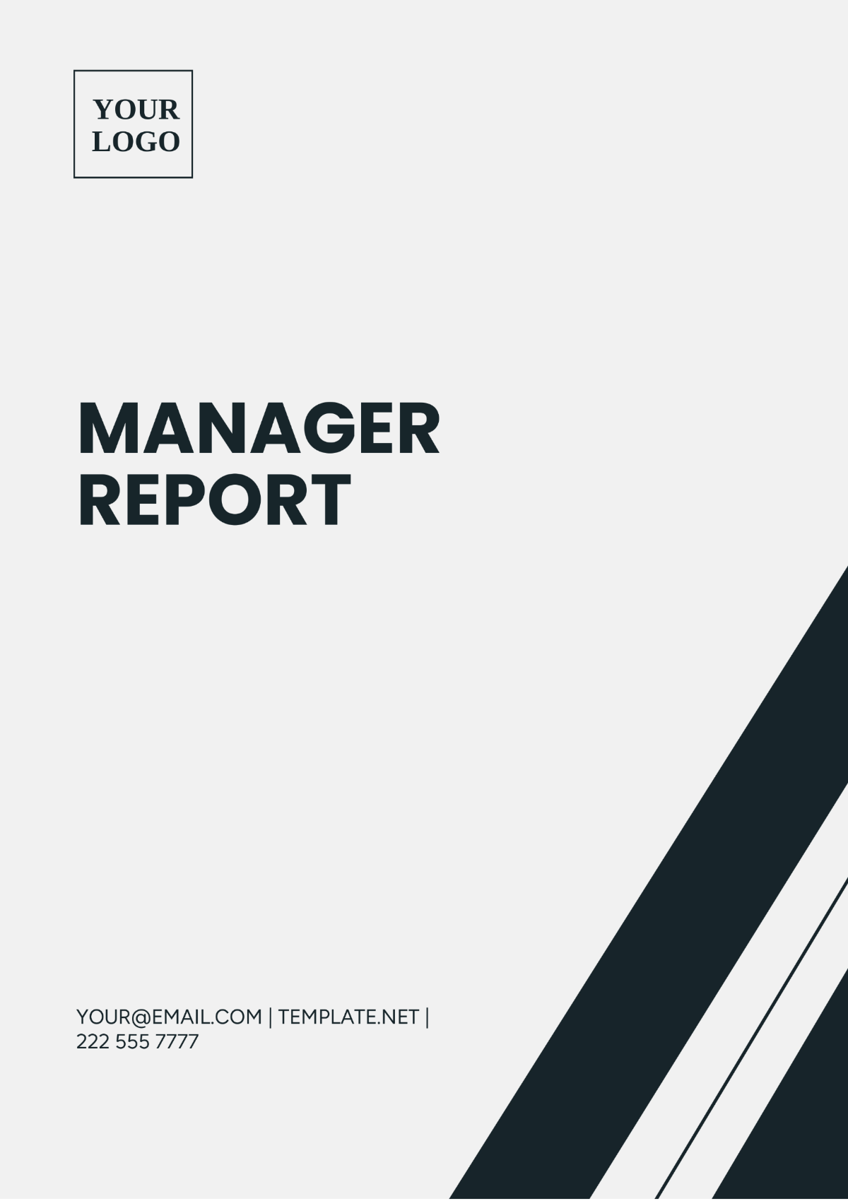 Manager Report Template