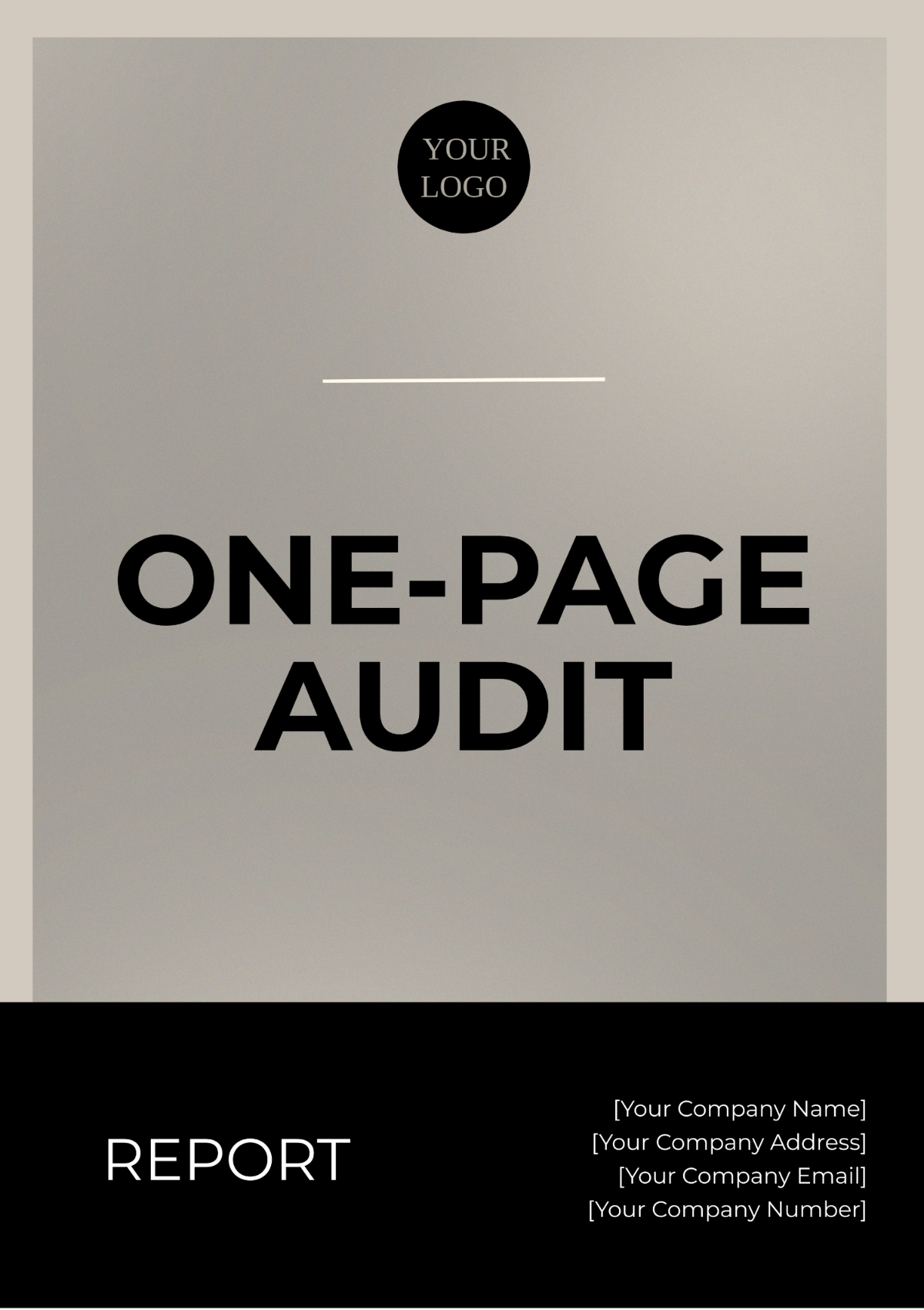 One Page Audit Report Template - Edit Online & Download