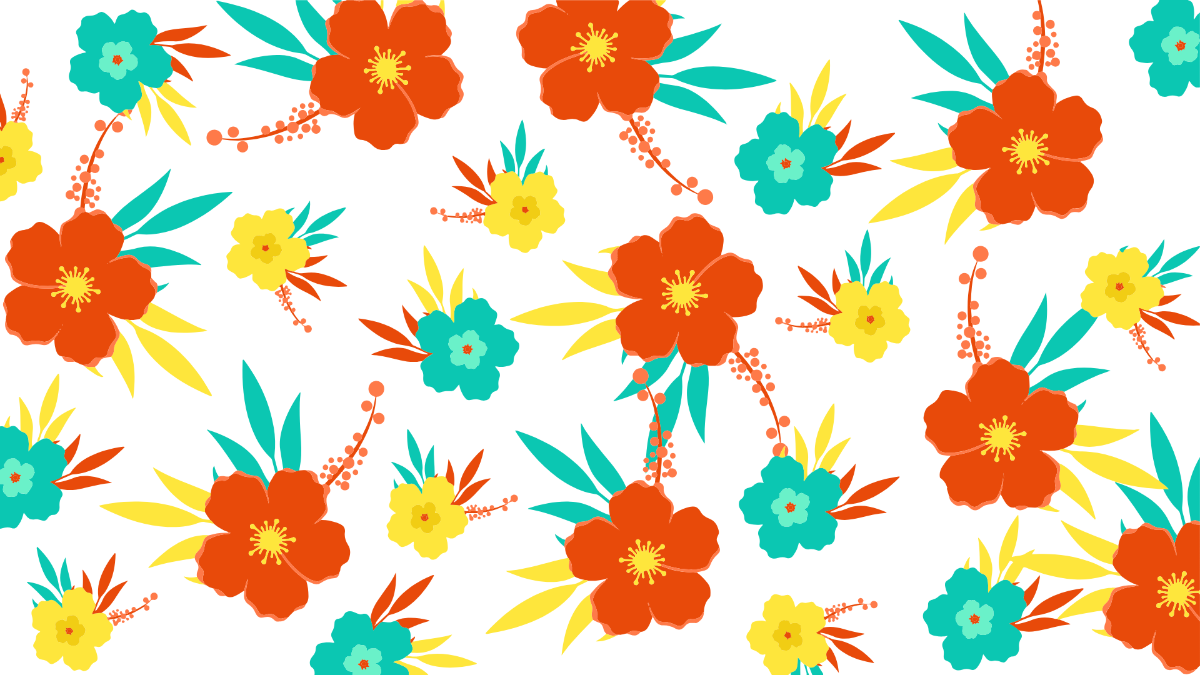 Free Summer Floral Pattern
