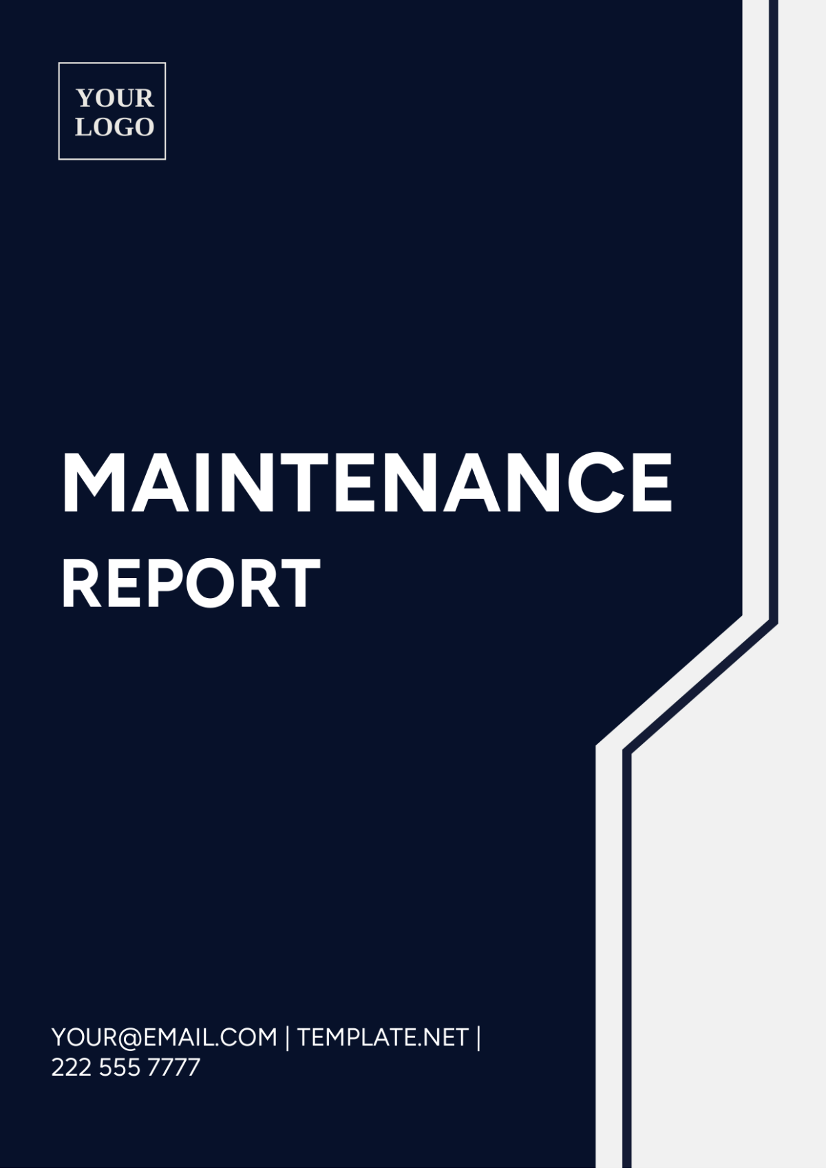 Maintenance Report Template