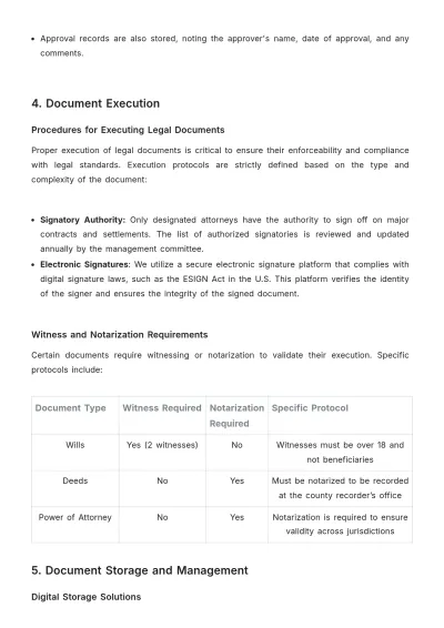 Free Law Firm Document Procedure Template to Edit Online