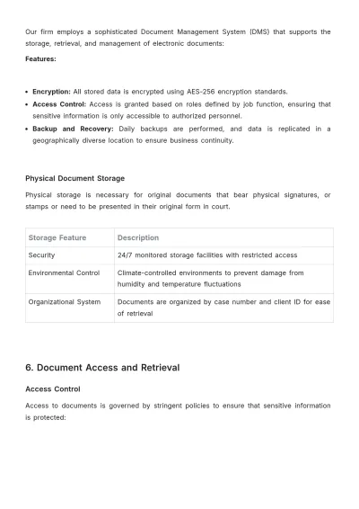 Free Law Firm Document Procedure Template to Edit Online