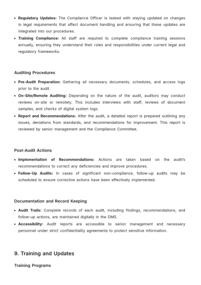Free Law Firm Document Procedure Template to Edit Online