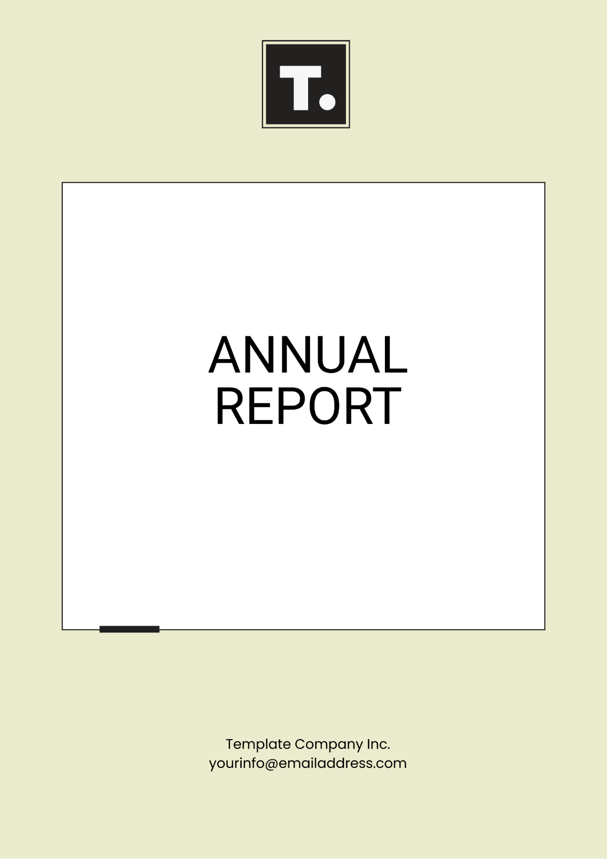 Free Printable Annual Report Template to Edit Online