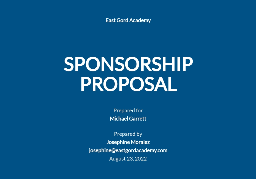 56  FREE Sponsorship Templates PDF Word (DOC) PSD Google Docs