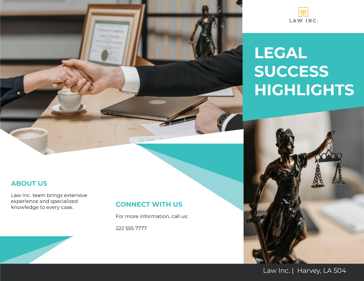 Law Firm Success Stories Brochure Template
