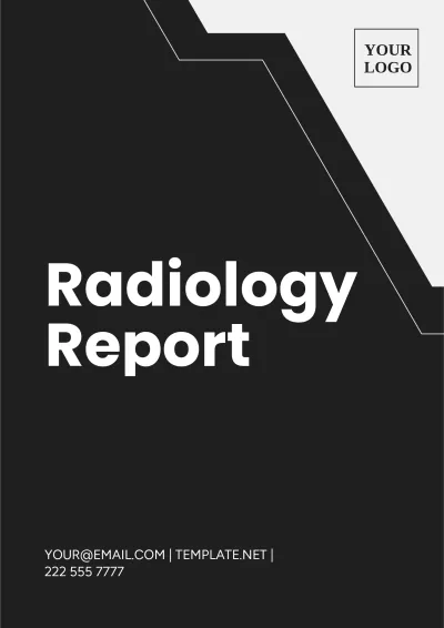 Free Radiology Report Template to Edit Online