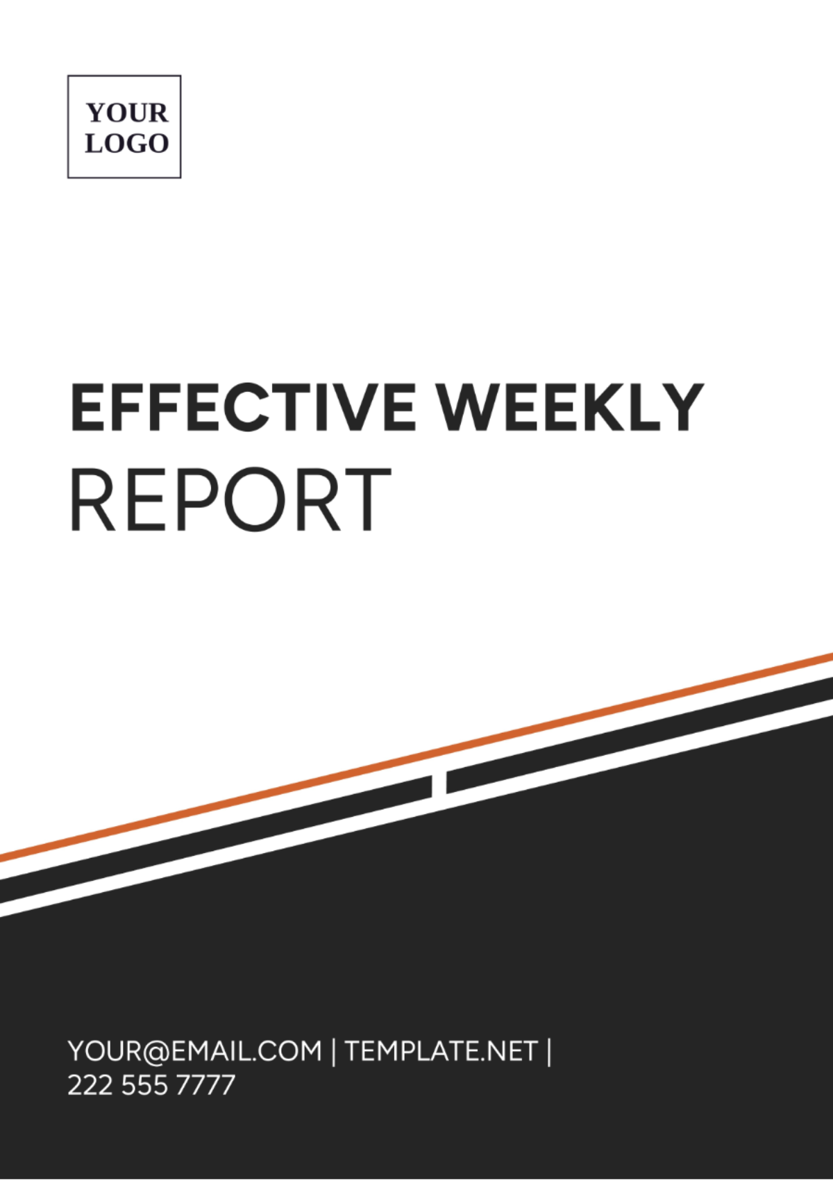Effective Weekly Report Template