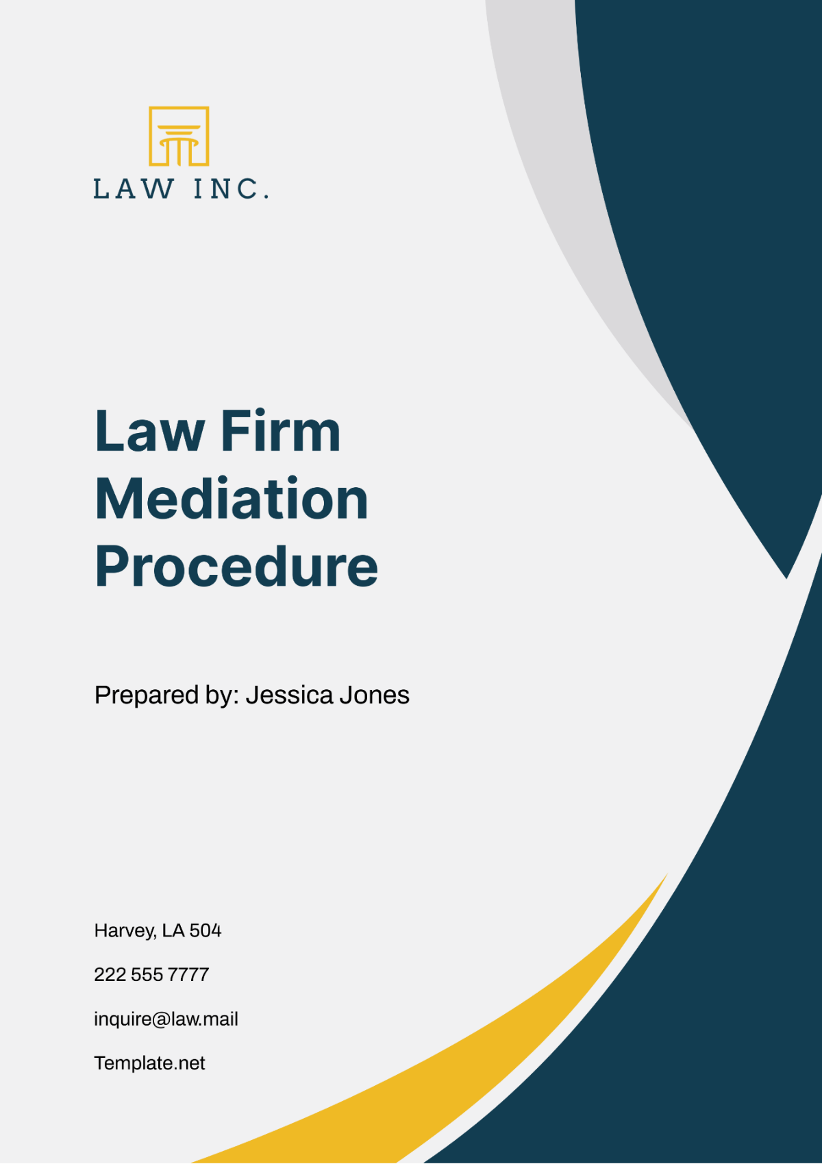 Law Firm Mediation Procedure Template - Edit Online & Download